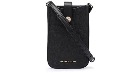 michael kors umhängetasche damen schwarz|michael kors handytasche zum umhängen.